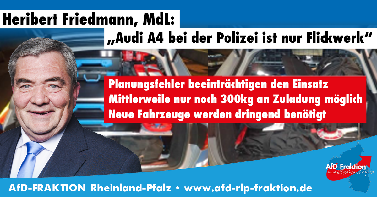 Audi A4 Polizei unzureichend